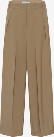 InWear Wide Leg Suorat housut 'BriettaIW' värissä ruskea: etupuoli