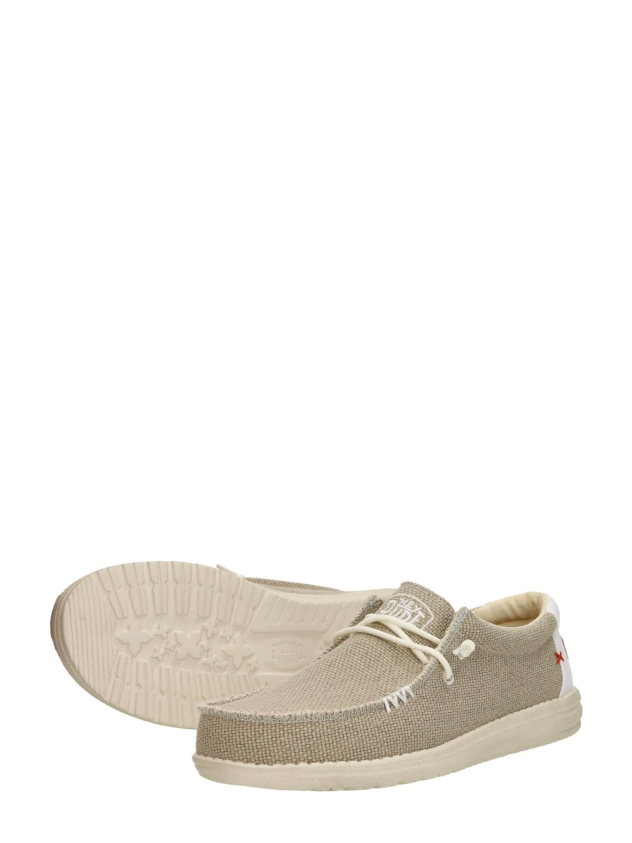 HEY DUDE Classic Flats 'Wally Braided' in Beige