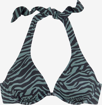 Triangolo Top per bikini di VENICE BEACH in verde: frontale
