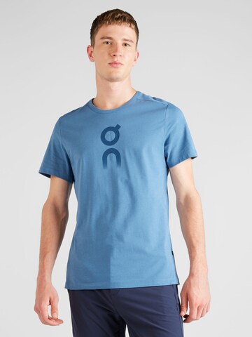 On - Camiseta funcional en azul: frente