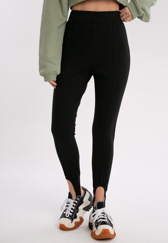 ET Nos Skinny Leggings in Black: front