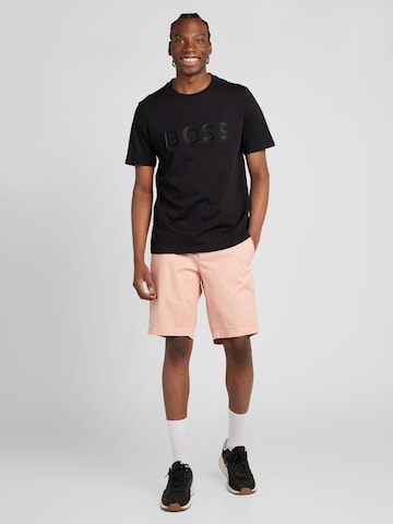 BOSS Black Regular Chino Pants in Pink