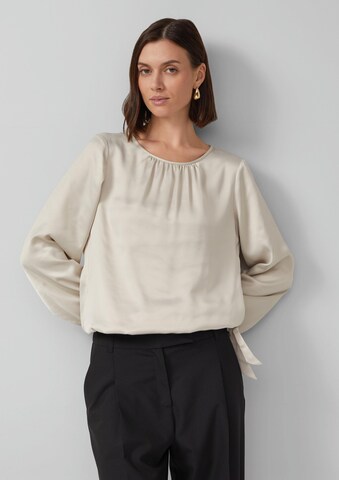 s.Oliver BLACK LABEL Blouse in Beige: front
