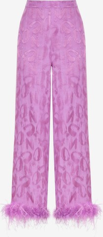 NOCTURNE Loose fit Pants in Purple: front