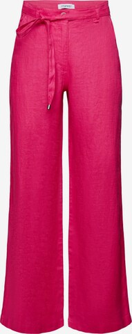 Wide Leg Pantalon ESPRIT en rose : devant