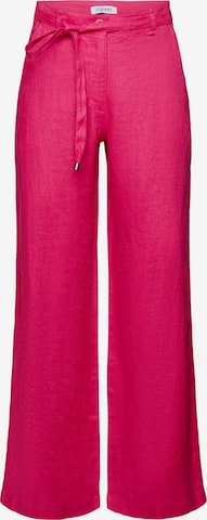 Wide Leg Pantalon ESPRIT en rose : devant