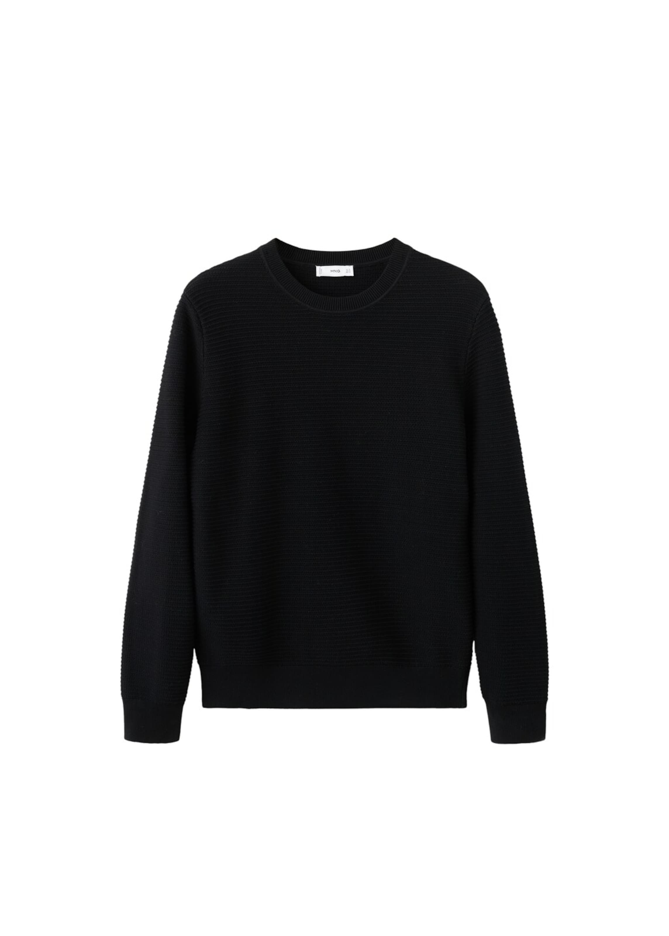 MANGO MAN Pullover 'Salas' in Schwarz: Vorderseite