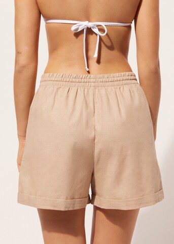 CALZEDONIA Regular Hose in Beige