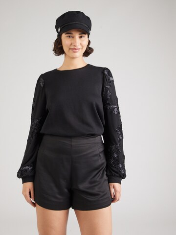 ONLY Carmakoma Sweatshirt 'CARRosanna' in Black: front