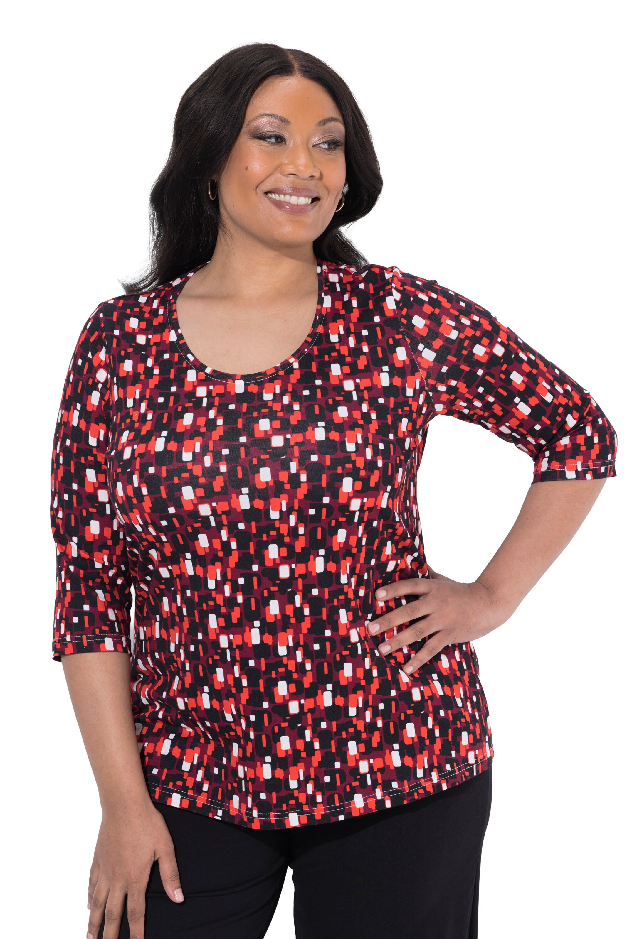 Ulla Popken Shirt in Red: front