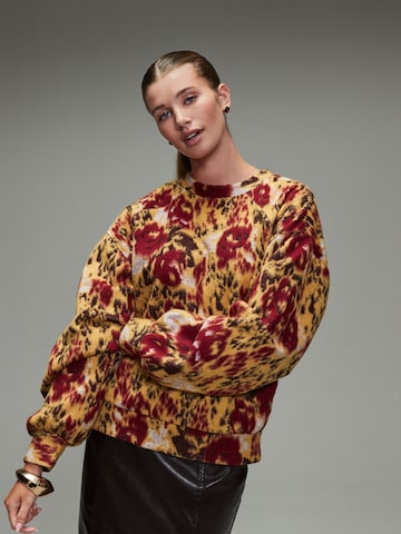 Next Sweatshirt i gul: framsida