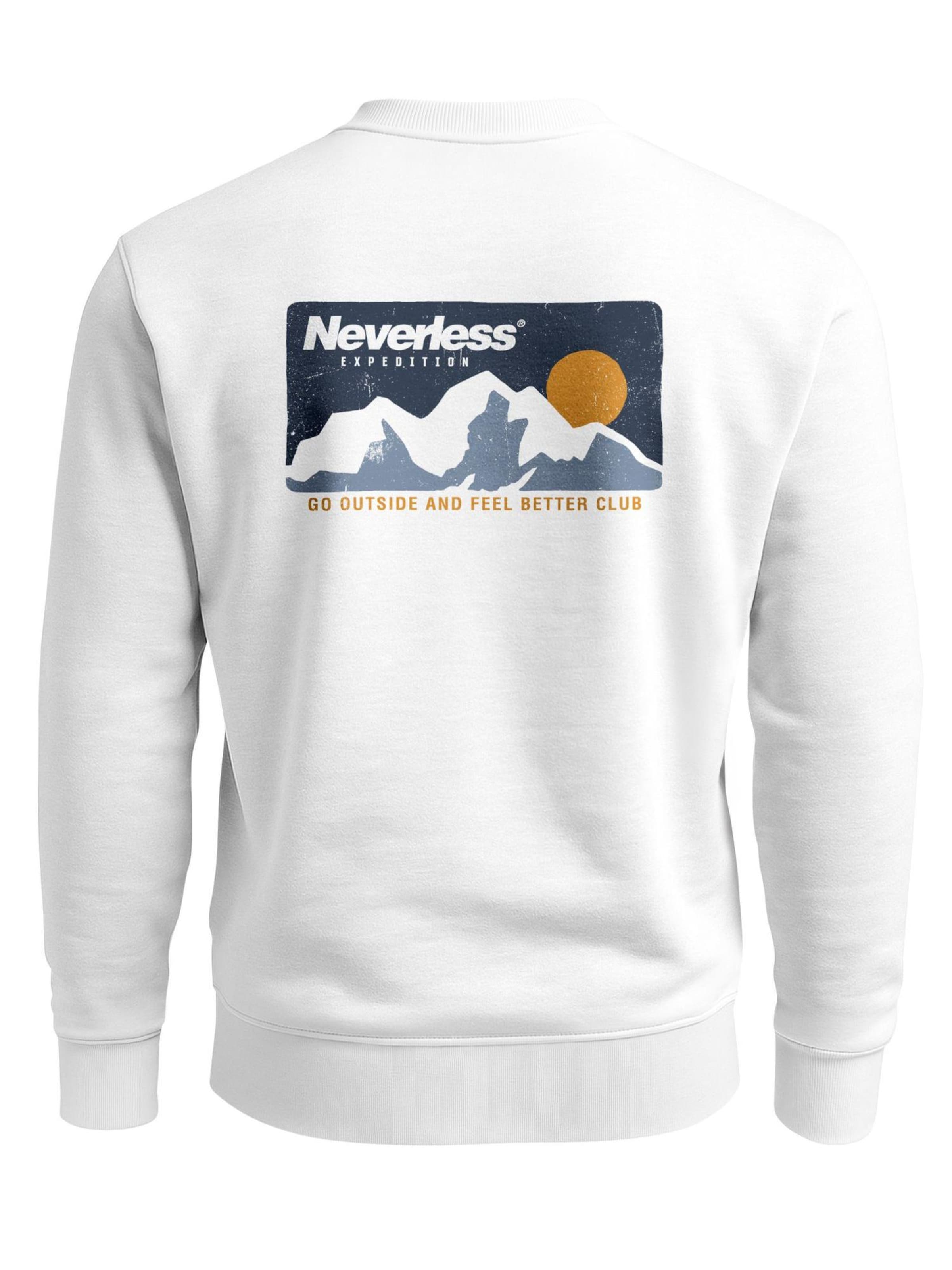 Neverless Sweatshirt 'Neverless Expedition' in White