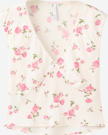 MANGO Pusero 'KENDALY' värissä beige: etupuoli