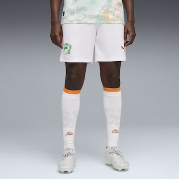 PUMA Regular Sports trousers in White: front