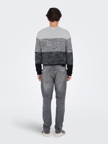 Only & Sons Regular Jeans 'Weft' in Grau