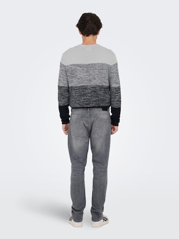 Only & Sons Regular Jeans 'Weft' in Grau