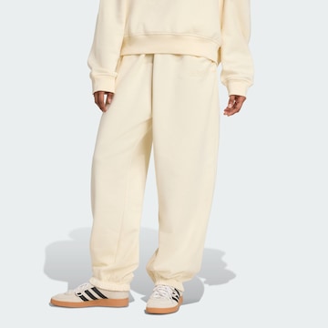 ADIDAS ORIGINALS Tapered Trousers 'Essentials' in White: front
