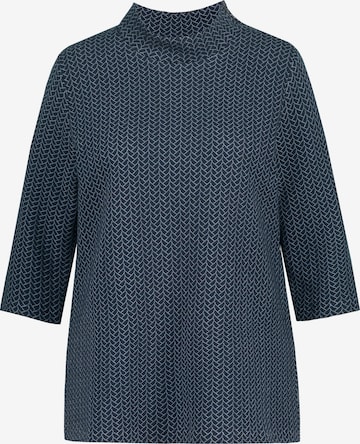 Ulla Popken Sweatshirt  (GOTS) in Blau: predná strana