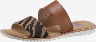 SKECHERS Pantolette in braun / hellbraun / schwarz, Produktansicht