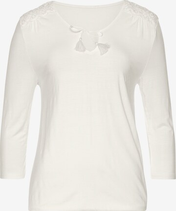 LASCANA Shirt in Beige: voorkant