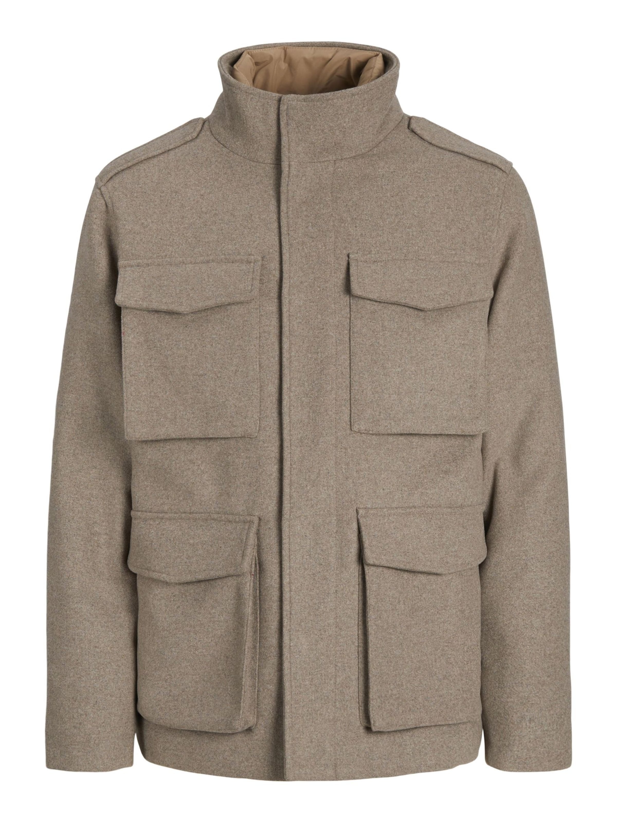 JACK & JONES - Chaqueta de entretiempo en beige: frente
