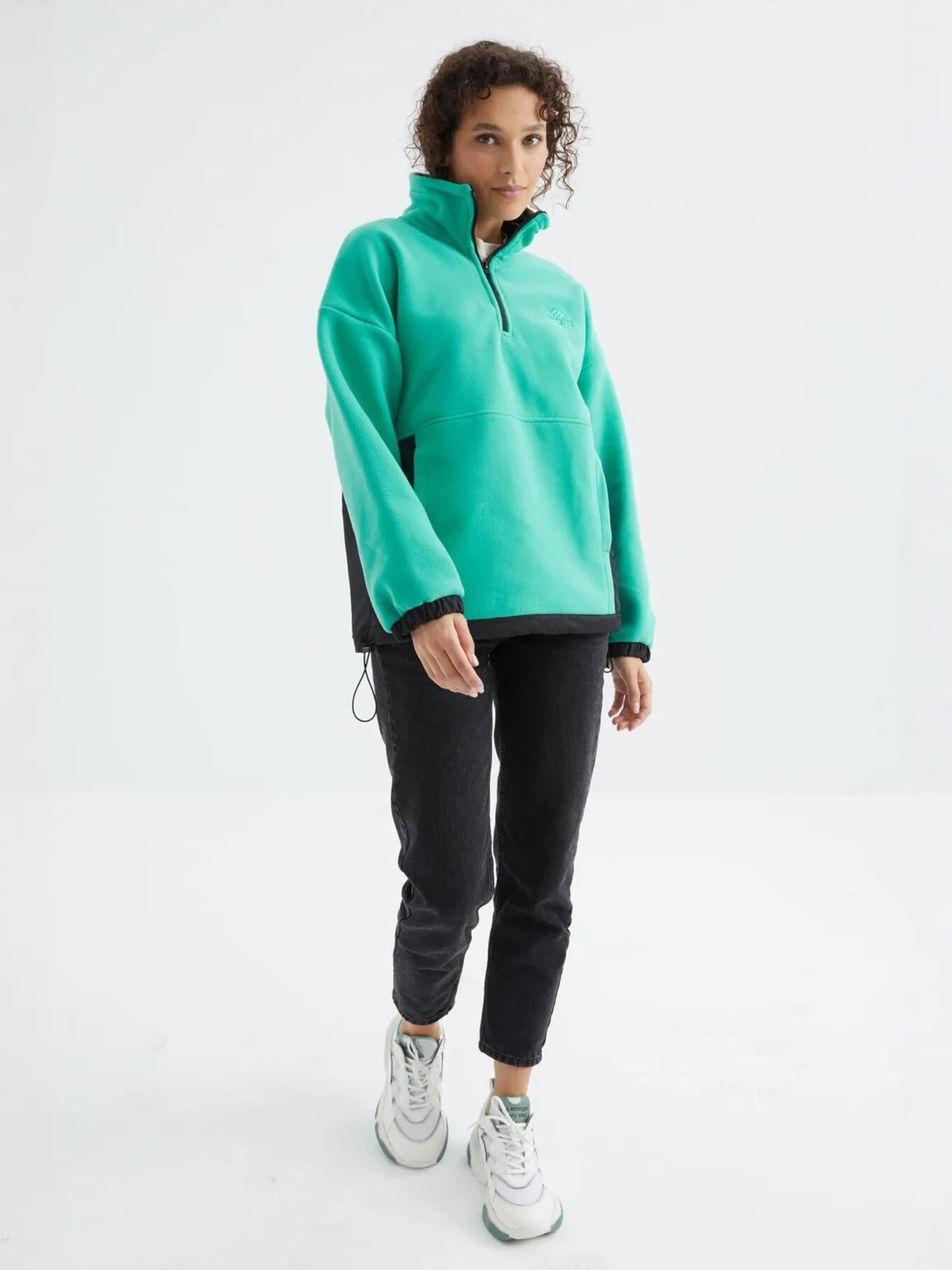 Tommy Life Fleece jas in Groen