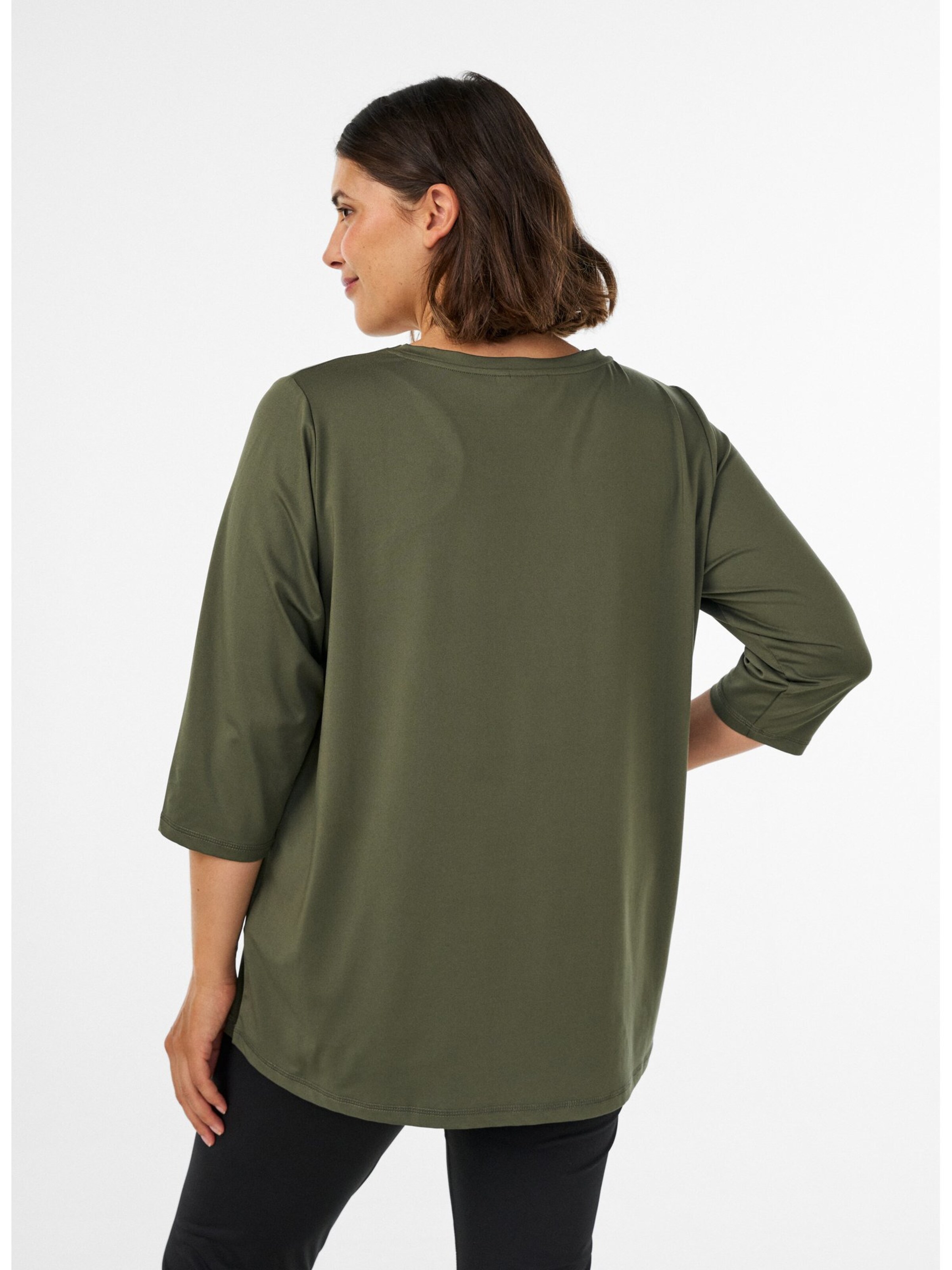 T-shirt fonctionnel 'Abasic One' Active by Zizzi en vert