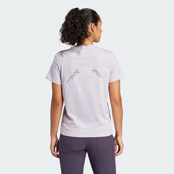 ADIDAS TERREX - Camiseta funcional en lila: frente