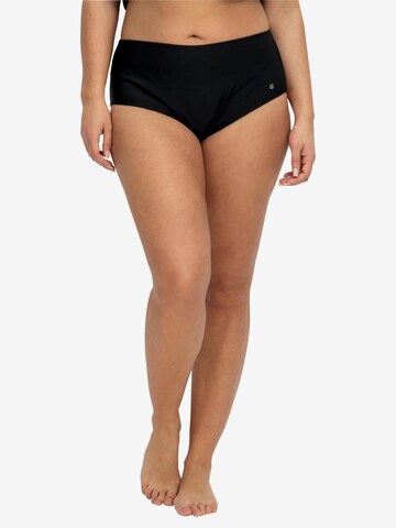 SHEEGO Bikini Bottoms in Black: front