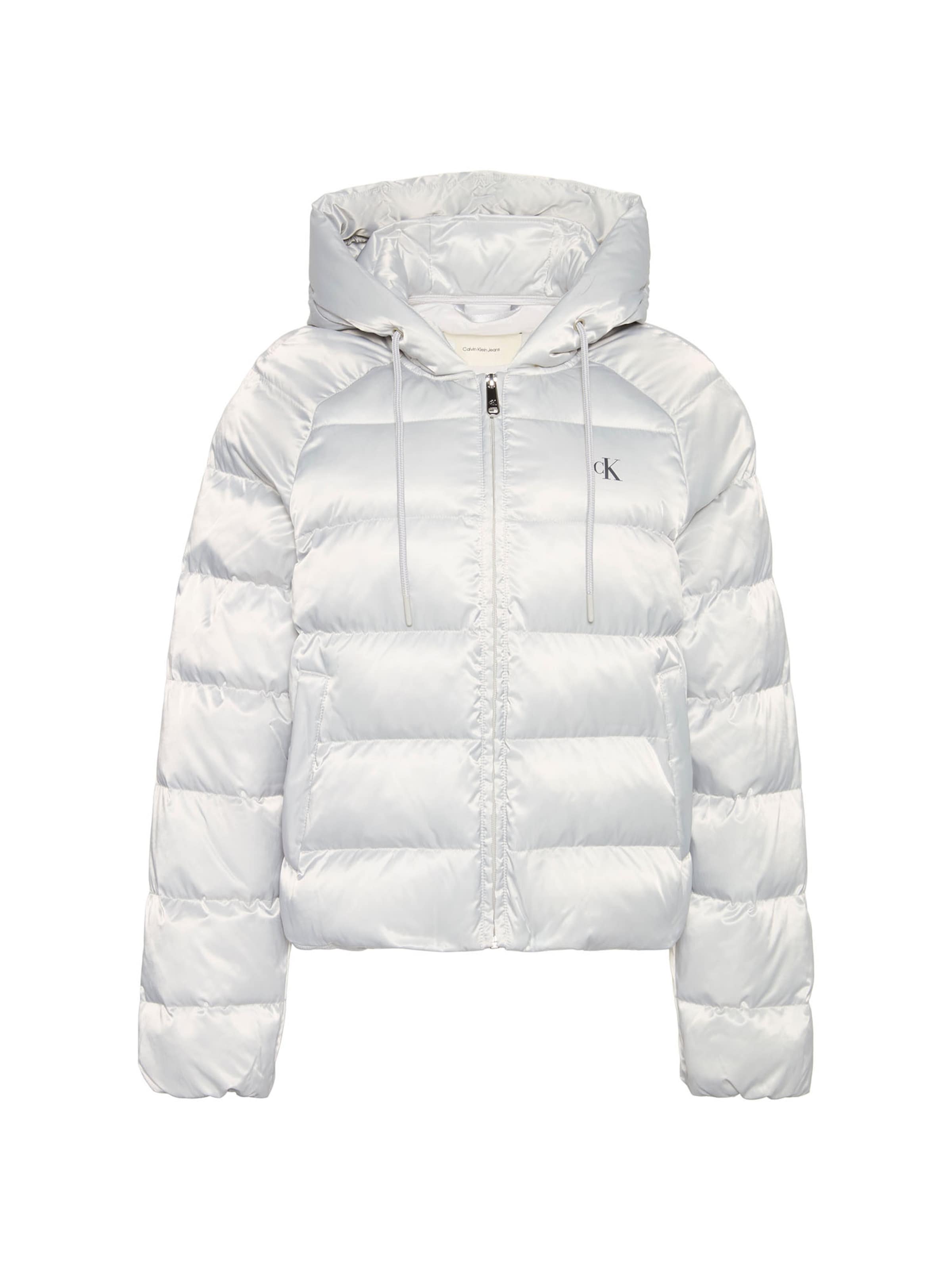 Calvin Klein Jeans Преходно яке в сиво: отпред