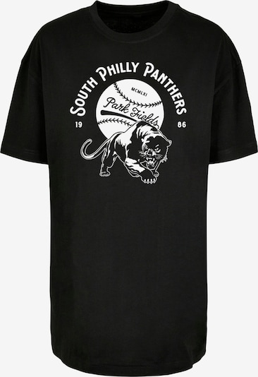 Merchcode T-Shirt 'Park Fields - South Philly Panthers' in schwarz / weiß, Produktansicht