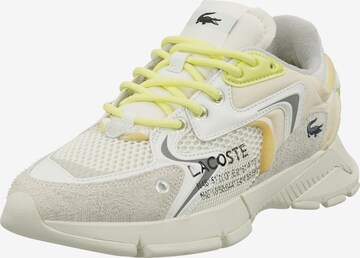 Baskets basses LACOSTE en blanc : devant