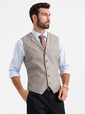 Ombre Bodywarmer in Beige: voorkant