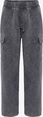 DandaloBaggy Cargo hlače - siva boja: prednji dio