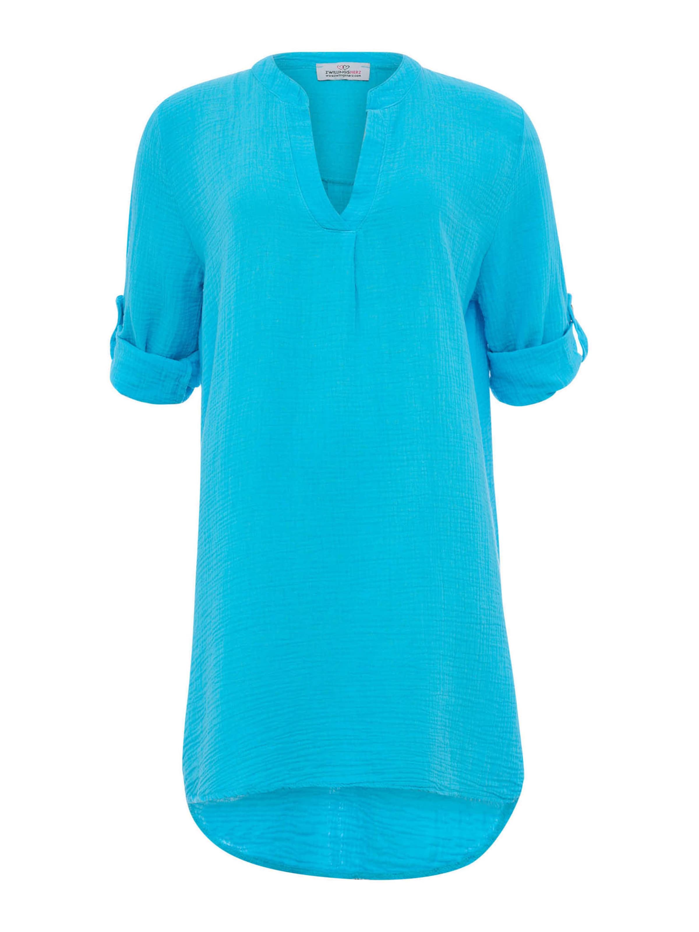 Zwillingsherz Tunic 'Amelie' in Blue: front