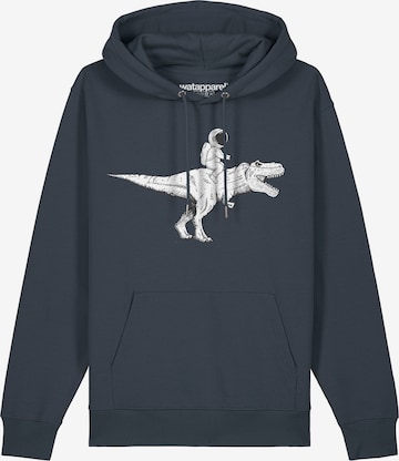 Sweat-shirt ' Astronaut on T-Rex ' Watapparel en gris : devant