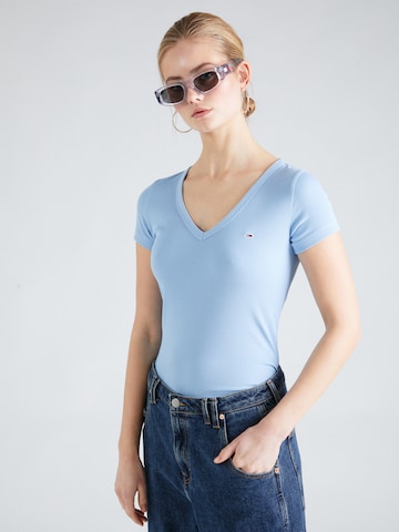 Tommy Jeans Shirt 'ESSENTIAL' in Blau: predná strana