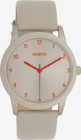 OOZOO Analog Watch in Beige: front