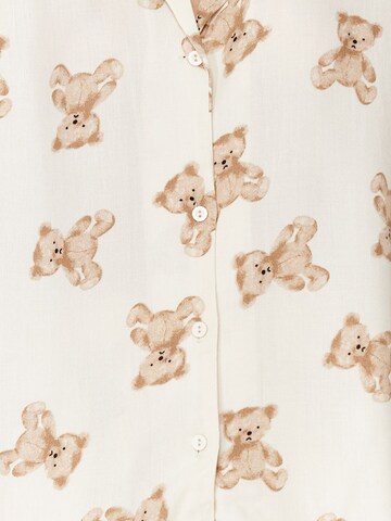Trendyol Kort pyjamas i beige