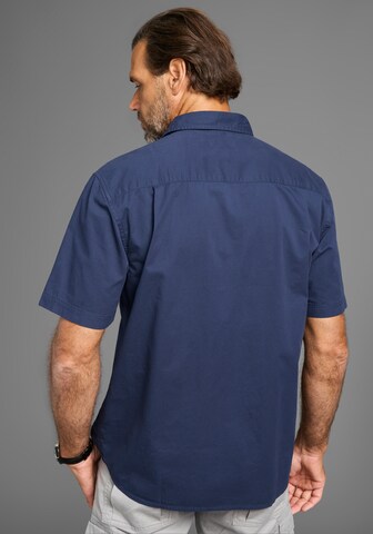 Man's World Regular Fit Hemd in Blau