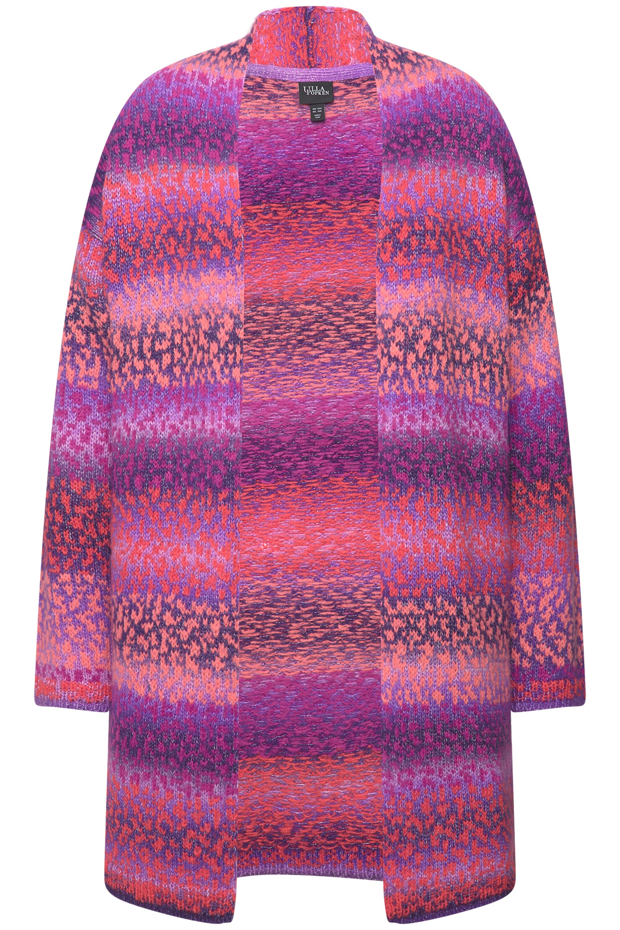 Ulla Popken Strickjacke in Lila: Vorderseite