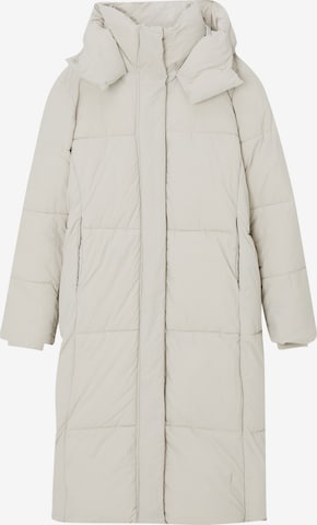 Pull&Bear Winter coat in Beige: front