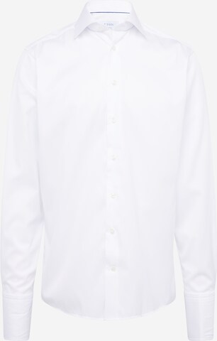 Coupe slim Chemise business ETON en blanc : devant