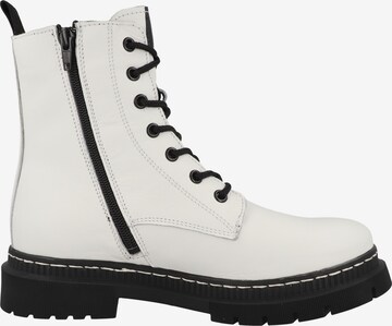 TAMARIS Lace-Up Ankle Boots in White