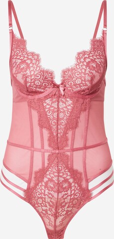 ABOUT YOU x hunkemöller Body 'Rosanne' in Roze: voorkant