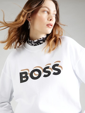 BOSS Black Sweatshirt 'Econa' in White