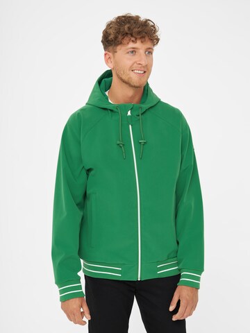 Derbe Performance Jacket 'Helgoby' in Green: front