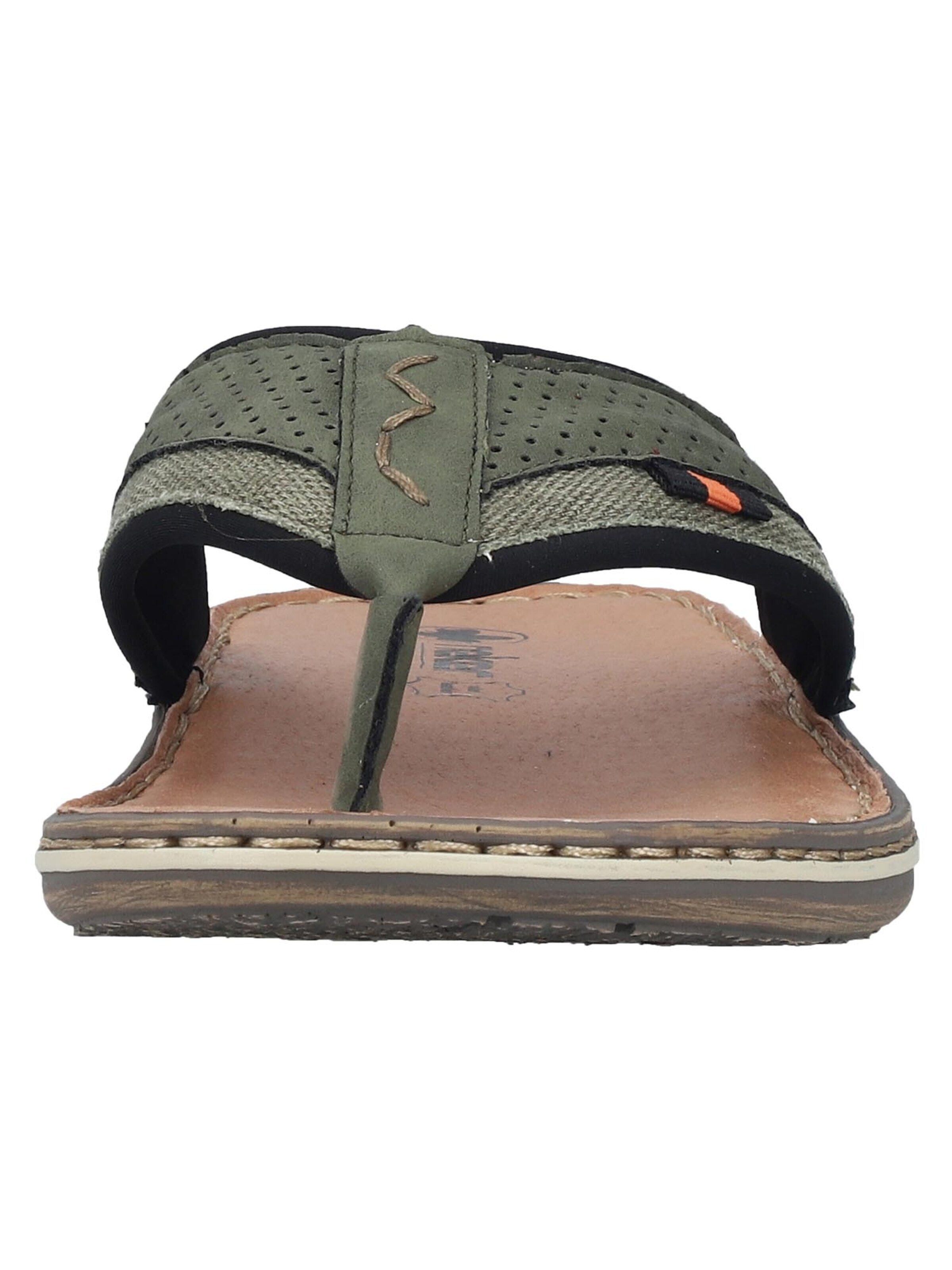 Rieker Teenslippers 'Comfort' in Groen