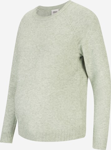 Only Maternity Pullover 'LESLY KINGS' i grøn: forside