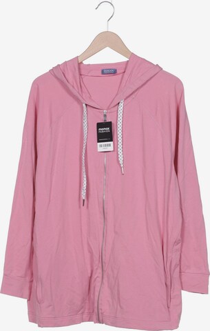 SAMOON Sweatshirt & Zip-Up Hoodie in 5XL in Pink: front